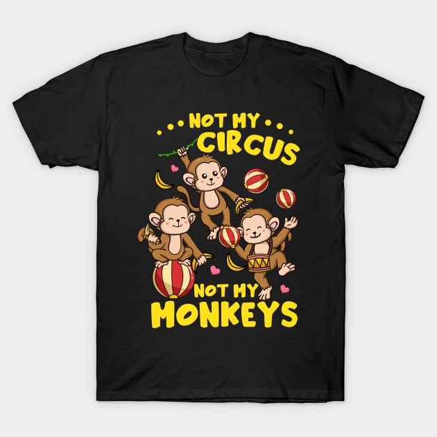 Circus Monkeys T-Shirt by CreativeGiftShop